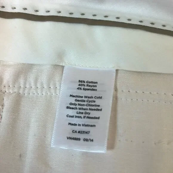 Women’s Talbots Pants trousers Hampshire Curvy Light Peach mid rise Ankle size 6 - Picture 6 of 7